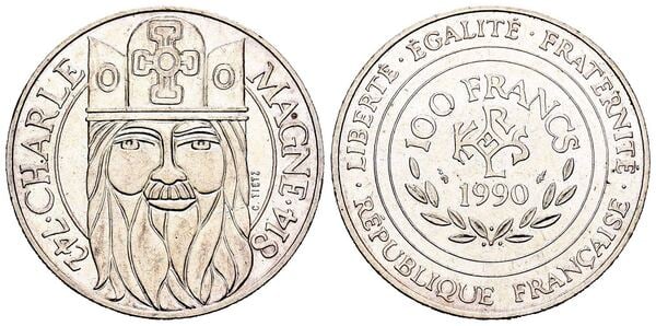 100 francs (Carlo Magno)