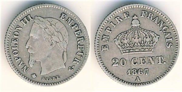 20 centimes (Napoleone III)