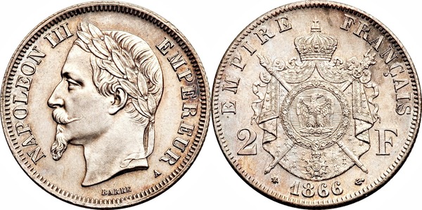 2 francs (Napoleone III)