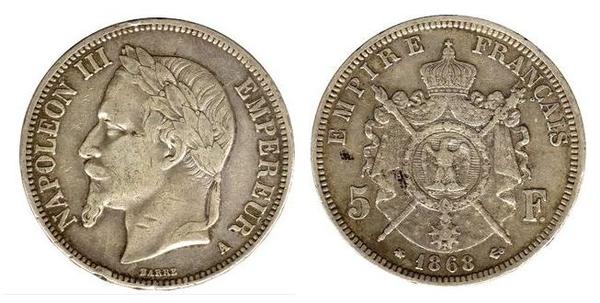 5 francs (Napoleone III)