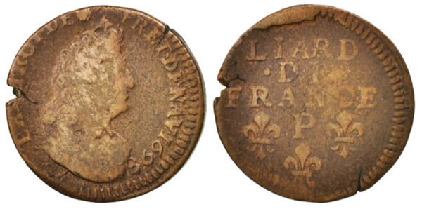 1 liard (Luigi XIV)