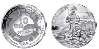 10 euro (80° anniversario dello sbarco in Normandia - Giunone)