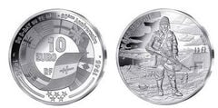 10 euro (80° anniversario dello sbarco in Normandia-Omaha)