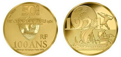 50 euro (Centenario dei Giochi Olimpici estivi - Parigi 24)