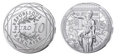 10 euro (50° anniversario dell'arrivo sugli Champs Elysées)