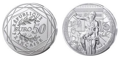 50 euro (50° anniversario dell'arrivo sugli Champs Elysées)