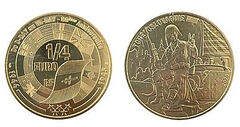 1/4 di euro (80° anniversario della Giornata della Vittoria in Europa - Cecoslovacchia)