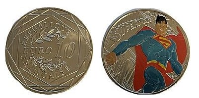 10 euro (90 anni di DC COMICS-Superman)