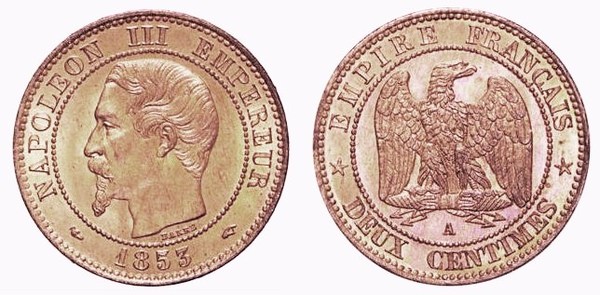 2 centimes (Napoleone III)