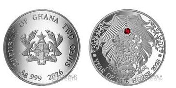 2 cedis (Anno del cavallo)
