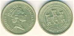 1 pound (150 Aniversario de la Acuñación en Gibraltar)