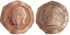 20 penny (Incoronazione di Carlo III)