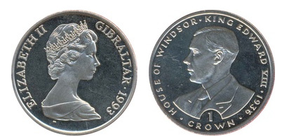 1 corona (40° anniversario dell'incoronazione della Regina Elisabetta II / Casa di Windsor)