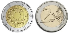 2 euro (30° anniversario della bandiera europea)