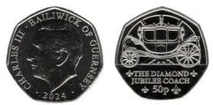 50 penny (200° anniversario della carrozza del Giubileo di Royal Mews-Diamond)