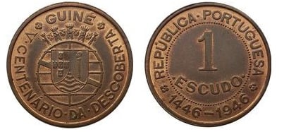 1 escudo (Guinea portoghese - 500° anniversario della scoperta)