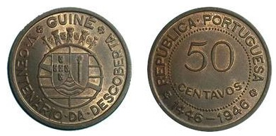 50 centavos (Guinea portoghese - 500° anniversario della scoperta)