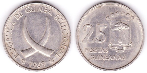 25 pesetas guineanas