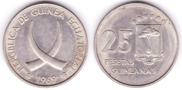 25 pesetas guineanas