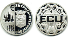 1 ecu (800° anniversario della Carta di Zutpher)