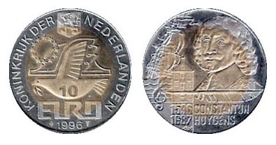 10 euro (400° anniversario della nascita di Constantijn Huygens)