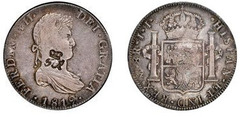 6 shillings 1 penny- Contramarca ( Insediamenti britannici nella baia dell'Honduras)