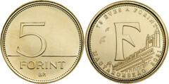 5 forint (F - 75° anniversario del Fiorino)