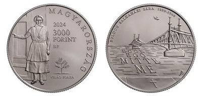 3000 forint (125 aniversario del nacimiento de Sára Salkaházi)