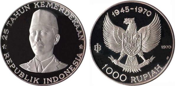 1.000 rupiah (25 Aniversario de la Independencia)
