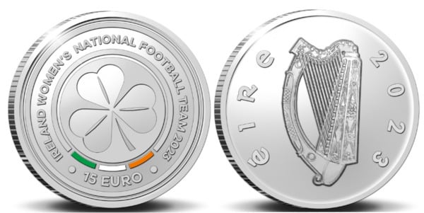 15 euro (Selección nacional femenina de fútbol de Irlanda.)