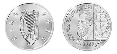 15 euro (100 anni da quando George Bernard Shaw vinse il premio Nobel per la letteratura)