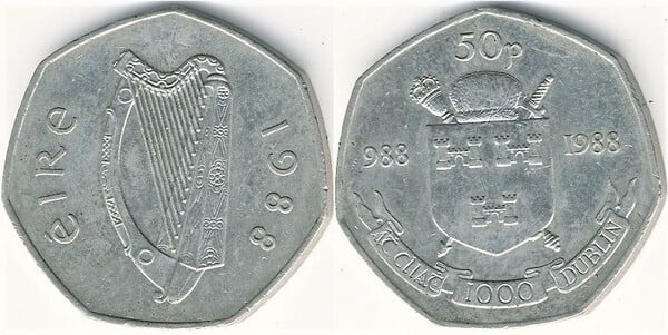 50 pence (1000° Anniversario di Dublino)