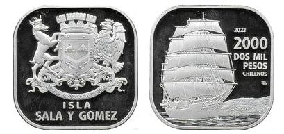 2000 pesos (Isla de Sala y Gómez)