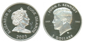 2 dollars (40° anniversario della morte di John F. Kennedy)