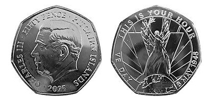 50 penny (Vittoria e ramo d'ulivo)