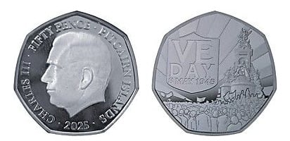 50 penny (Victoria Memorial)