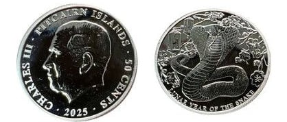 50 centesimi (Anno Lunare del Serpente)