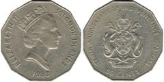 50 centavos (10° anniversario dell'indipendenza)