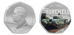 50 centesimi (Carri armati della Seconda Guerra Mondiale - Churchill)