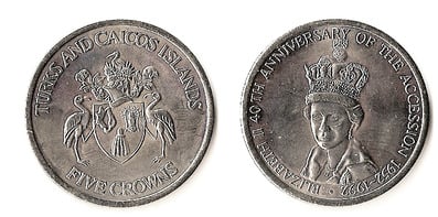 5 corone (40° anniversario dell'ascesa al trono della Regina Elisabetta II)