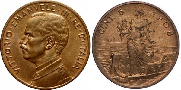 5 centesimi (Vittorio Emanuele III)