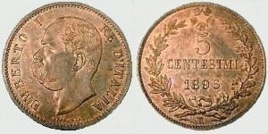 5 centesimi (Umberto I)