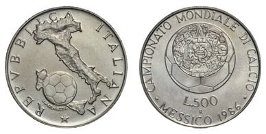 500 lire (Coppa del Mondo FIFA, Messico 1986)