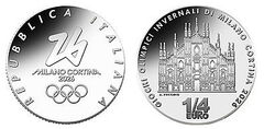 1/4 di euro (Giochi Olimpici Invernali Milano Cortina 2026: Milano)