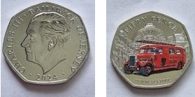 50 pence (Vigili del Fuoco - Blackpool)