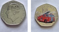 50 pence (Vigili del fuoco - Lincoln)