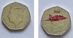 50 pence (Frecce rosse sopra il municipio di Belfast)