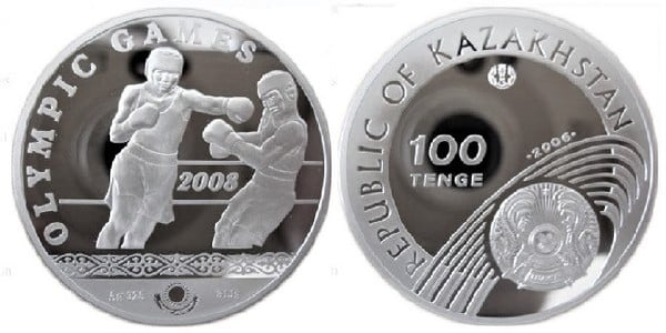 100 tenge (Giochi Olimpici 2008 - Boxe)