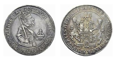 1 dalderi (Gustavo II Adolfo )