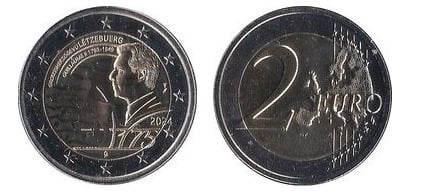 2 euro (Henri I Guillaume II - Versione con ologramma)